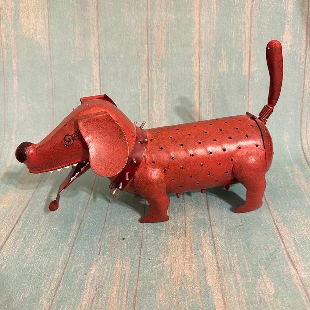 Vintage Metal Schatzi Dachshund by Blue Handworks